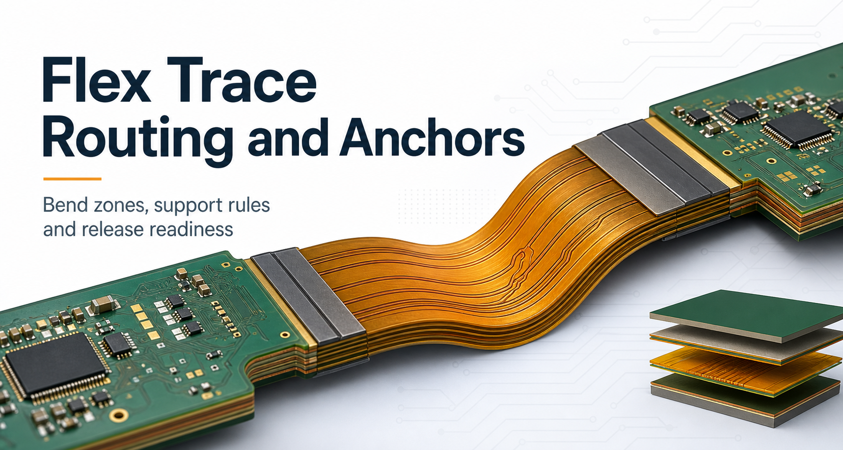 Flex PCB Trace Routing and Anchors: Design Guide