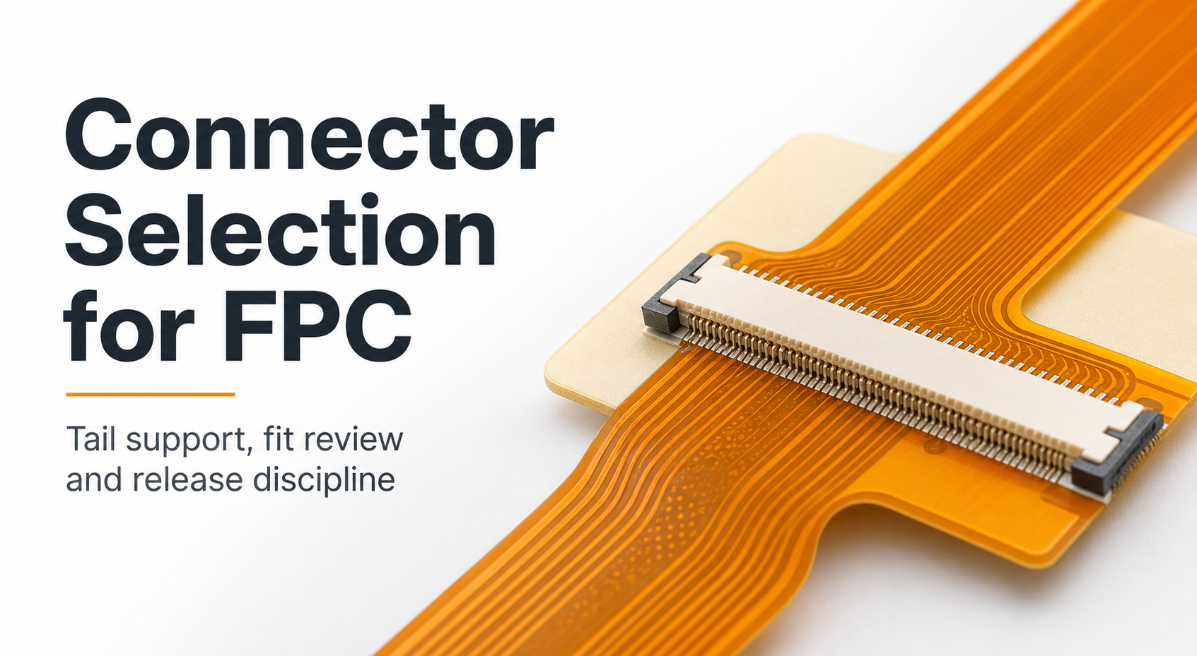 Connector Selection for FPC: Tail Support and Fit Review Before Release