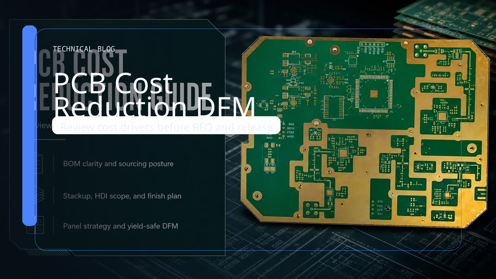 DFM per la riduzione dei costi PCB: cosa verificare prima di RFQ, nuova quotazione e rilascio