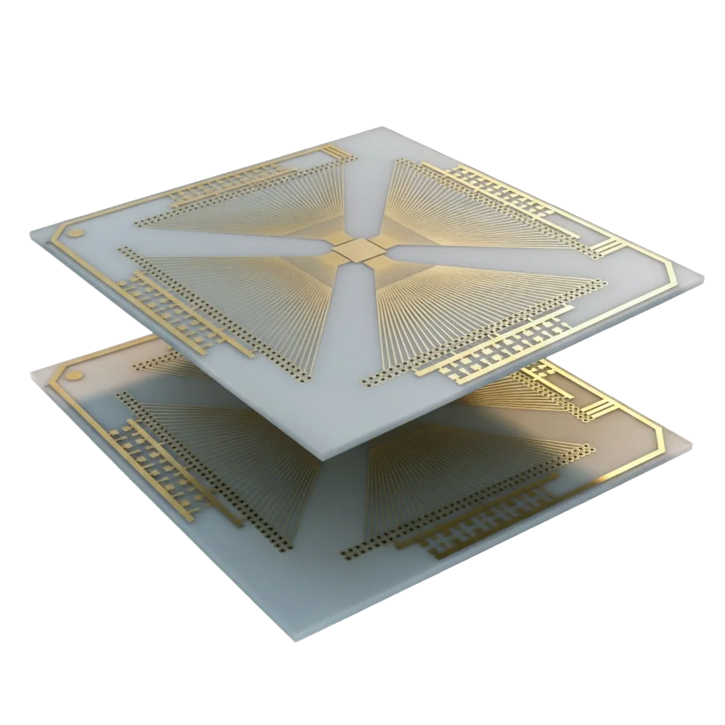 Engineers reviewing ceramic PCBs